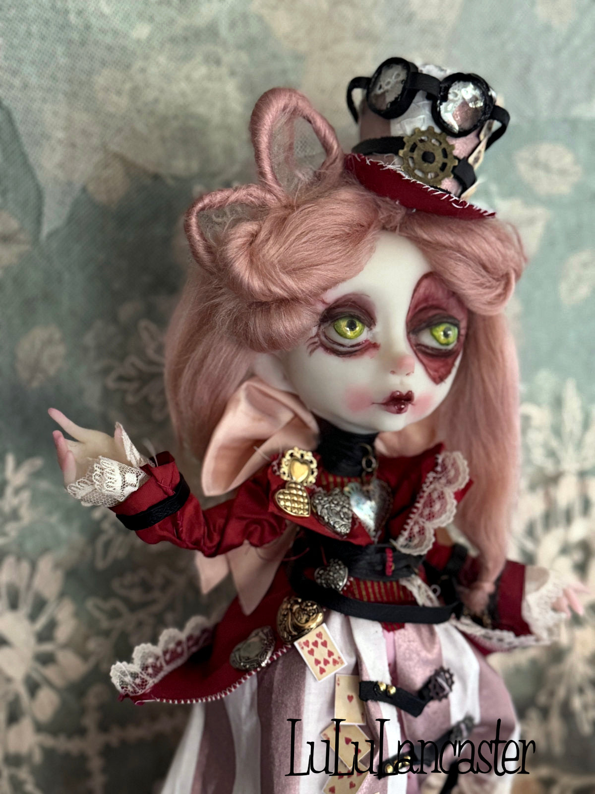 Queen of Hearts Steampunk Original LuLu Lancaster Art Doll