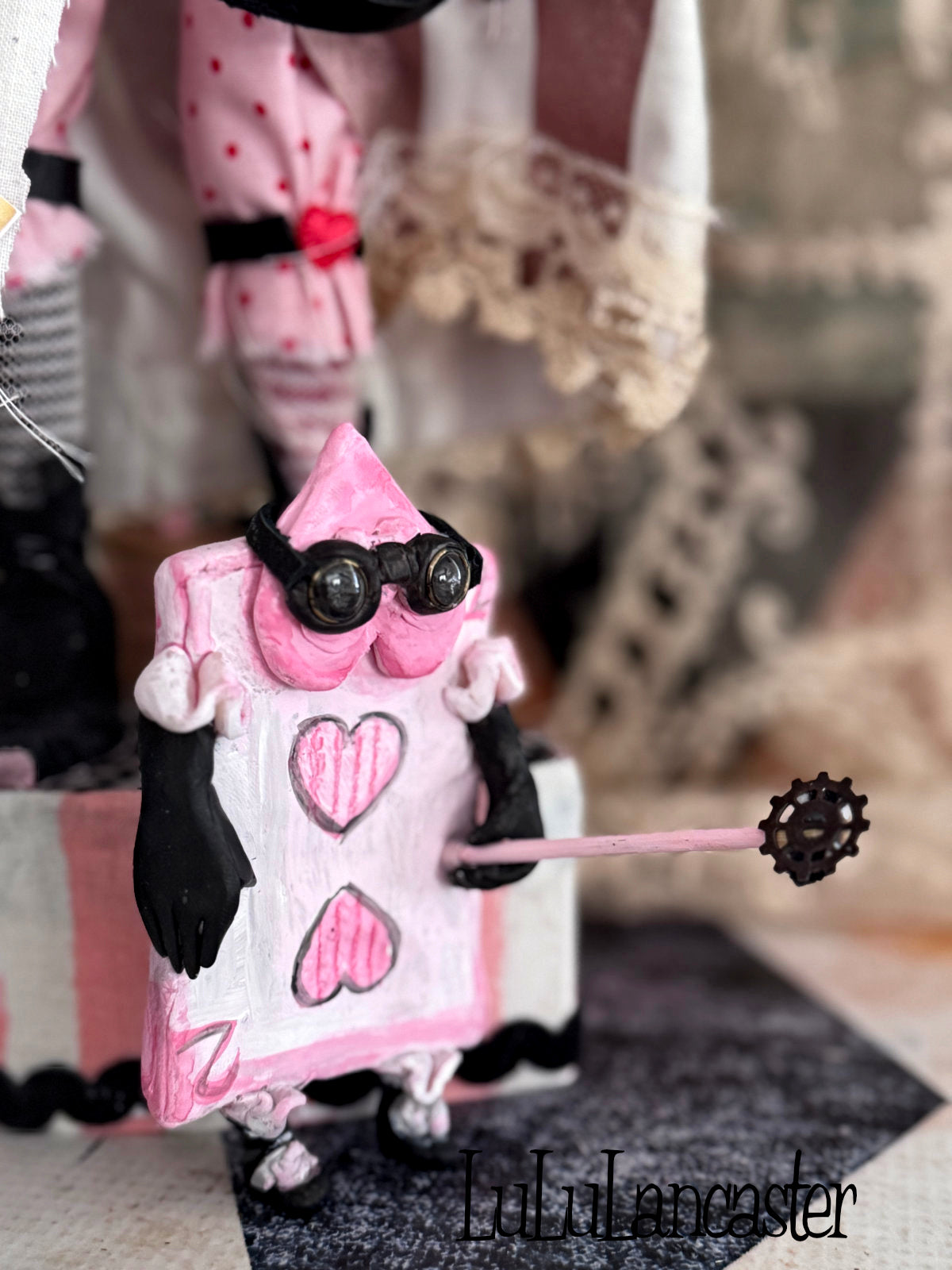 Queen of Hearts Steampunk Original LuLu Lancaster Art Doll