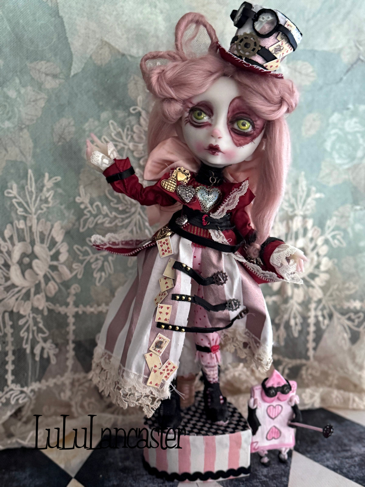 Queen of Hearts Steampunk Original LuLu Lancaster Art Doll