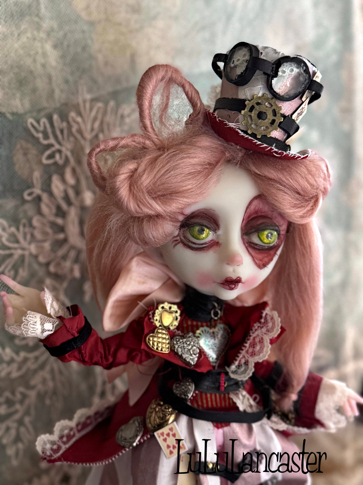 Queen of Hearts Steampunk Original LuLu Lancaster Art Doll