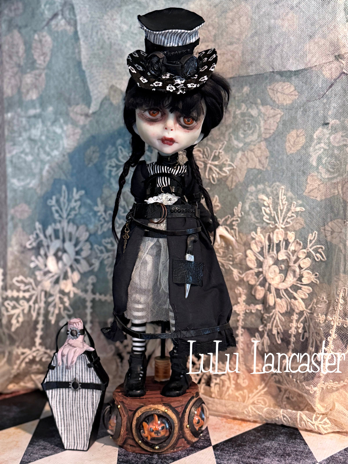 Wednesday Steampunk Traveler Original LuLu Lancaster Art Doll