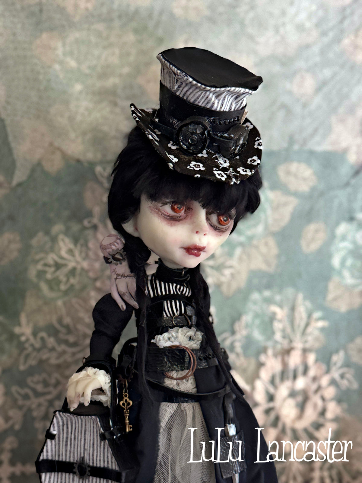Wednesday Steampunk Traveler Original LuLu Lancaster Art Doll
