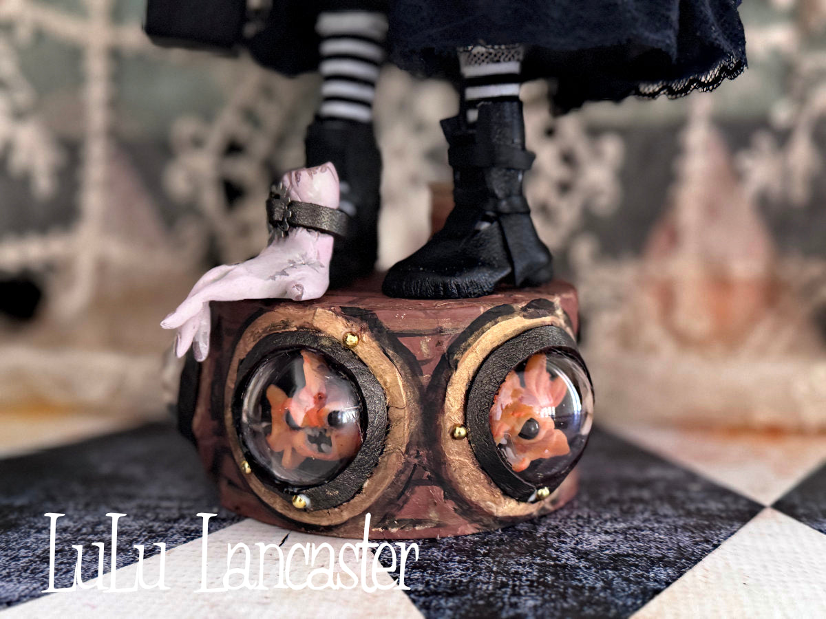 Wednesday Steampunk Traveler Original LuLu Lancaster Art Doll