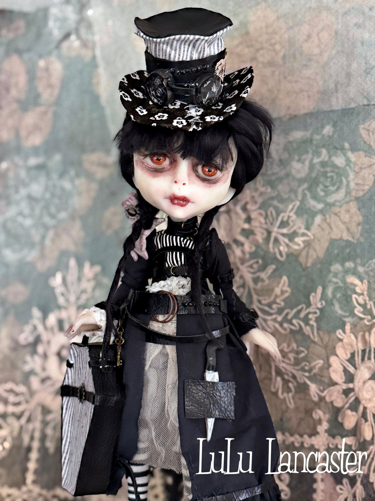 Wednesday Steampunk Traveler Original LuLu Lancaster Art Doll