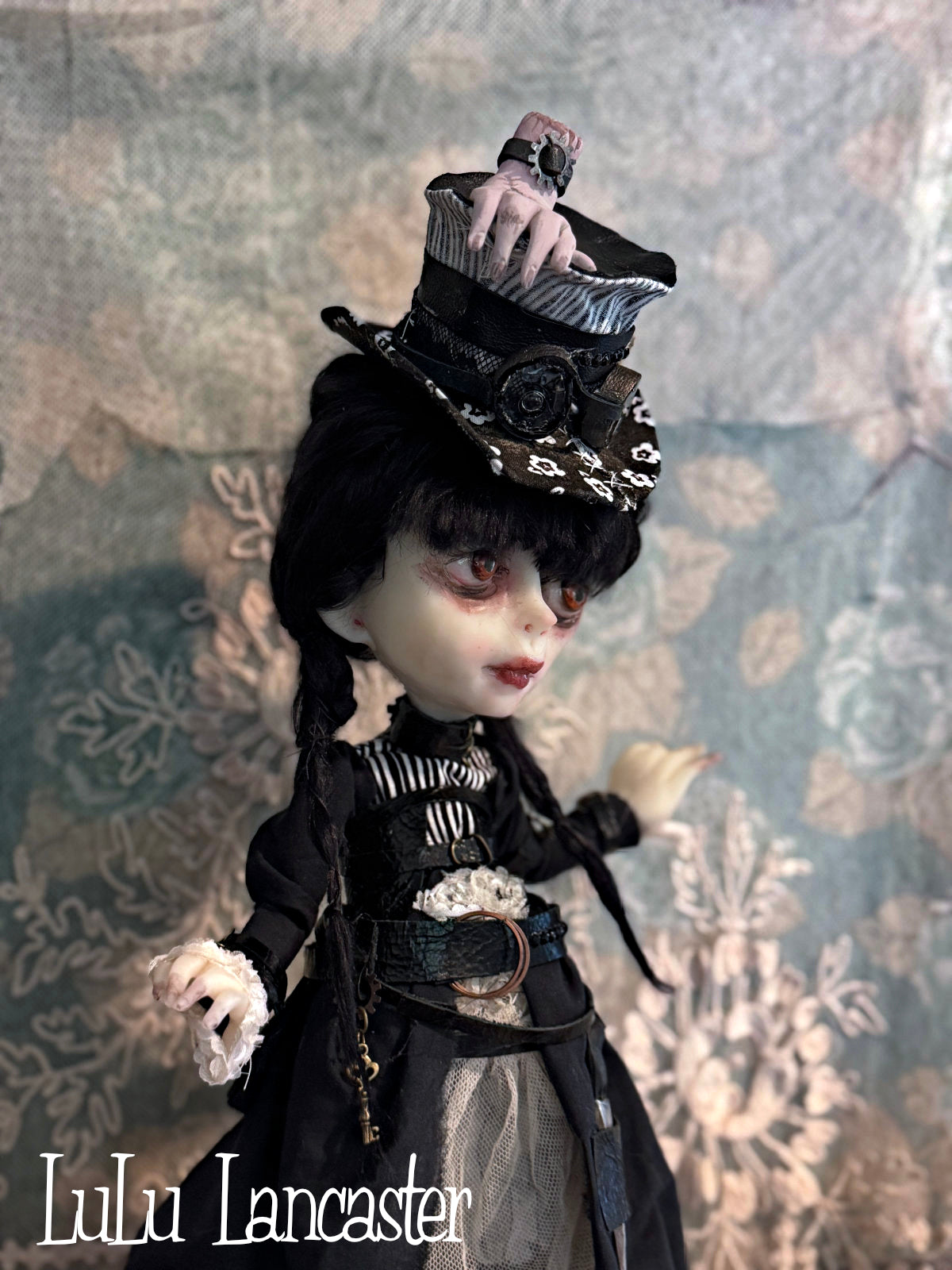 Wednesday Steampunk Traveler Original LuLu Lancaster Art Doll