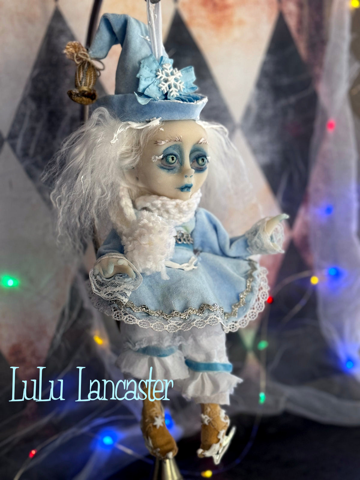 Sugar Snowflake the ice skating Frosty Elf Original LuLu Lancaster Art Doll