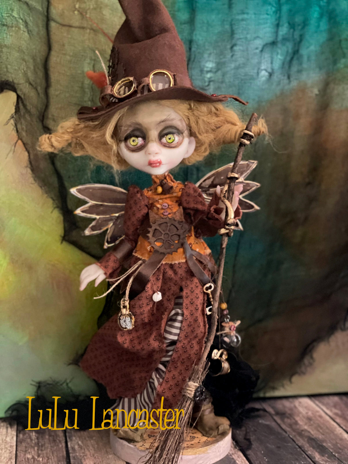 Sylph SteamHart Steampunk Witch Halloween Original LuLu Lancaster Art Doll