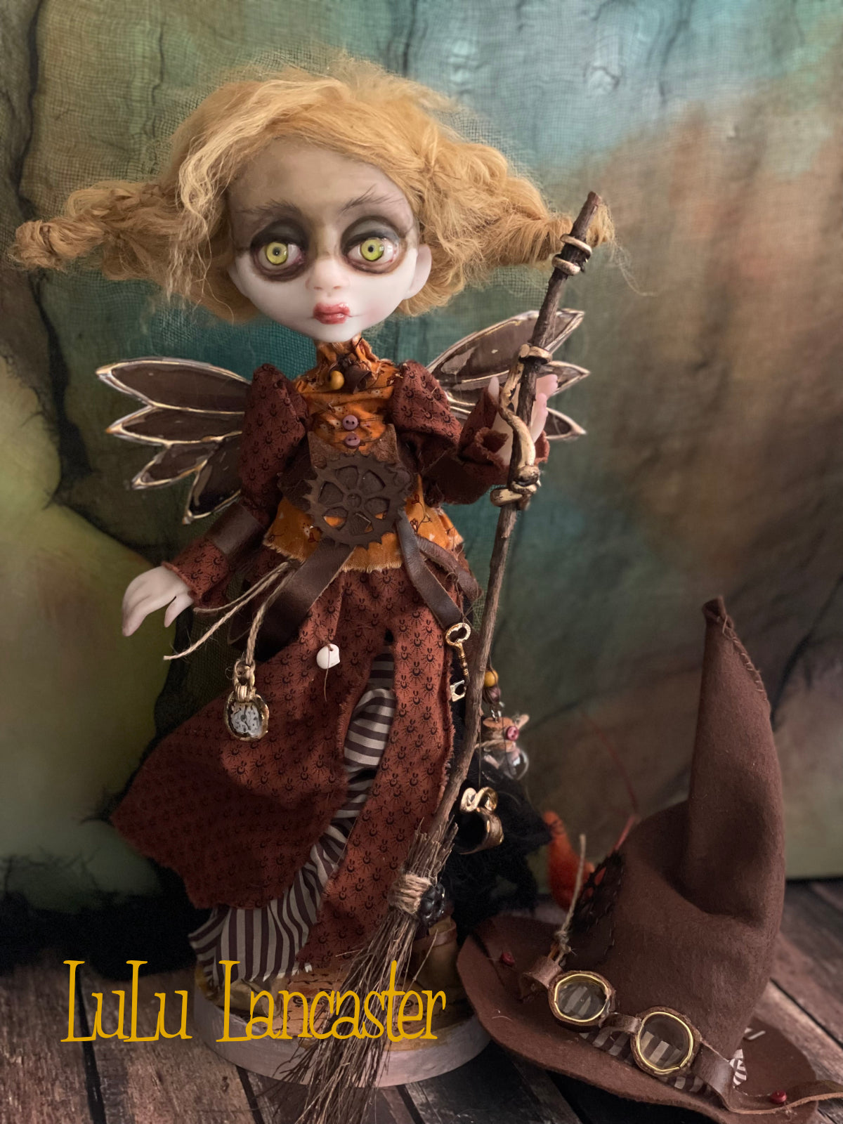 Sylph SteamHart Steampunk Witch Halloween Original LuLu Lancaster Art Doll