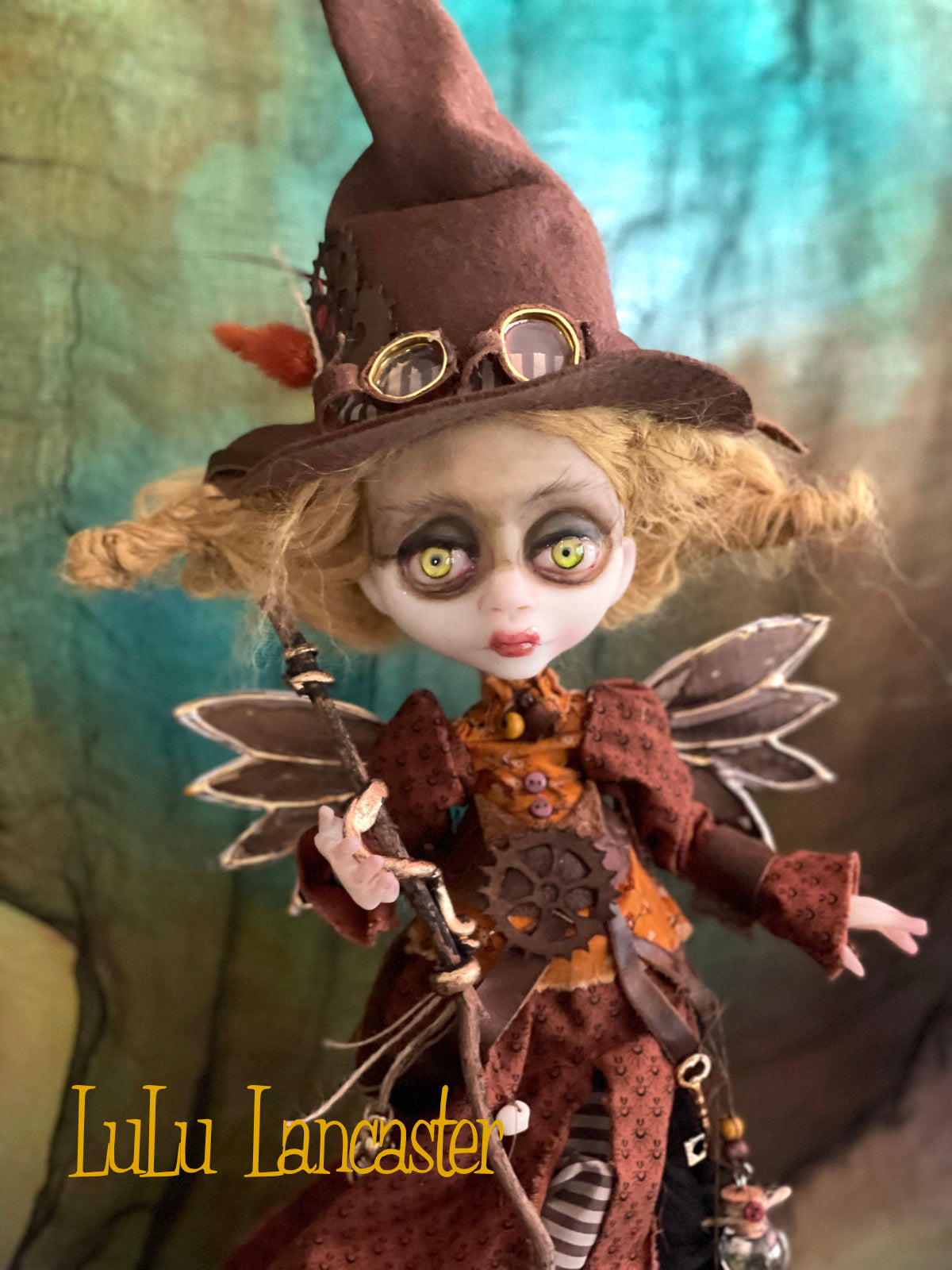 Sylph SteamHart Steampunk Witch Halloween Original LuLu Lancaster Art Doll
