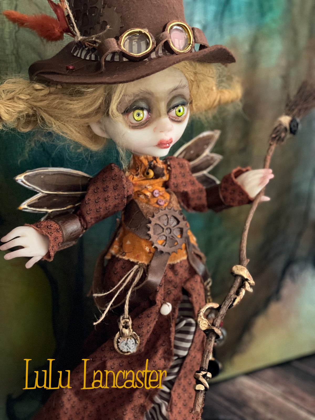 Sylph SteamHart Steampunk Witch Halloween Original LuLu Lancaster Art Doll