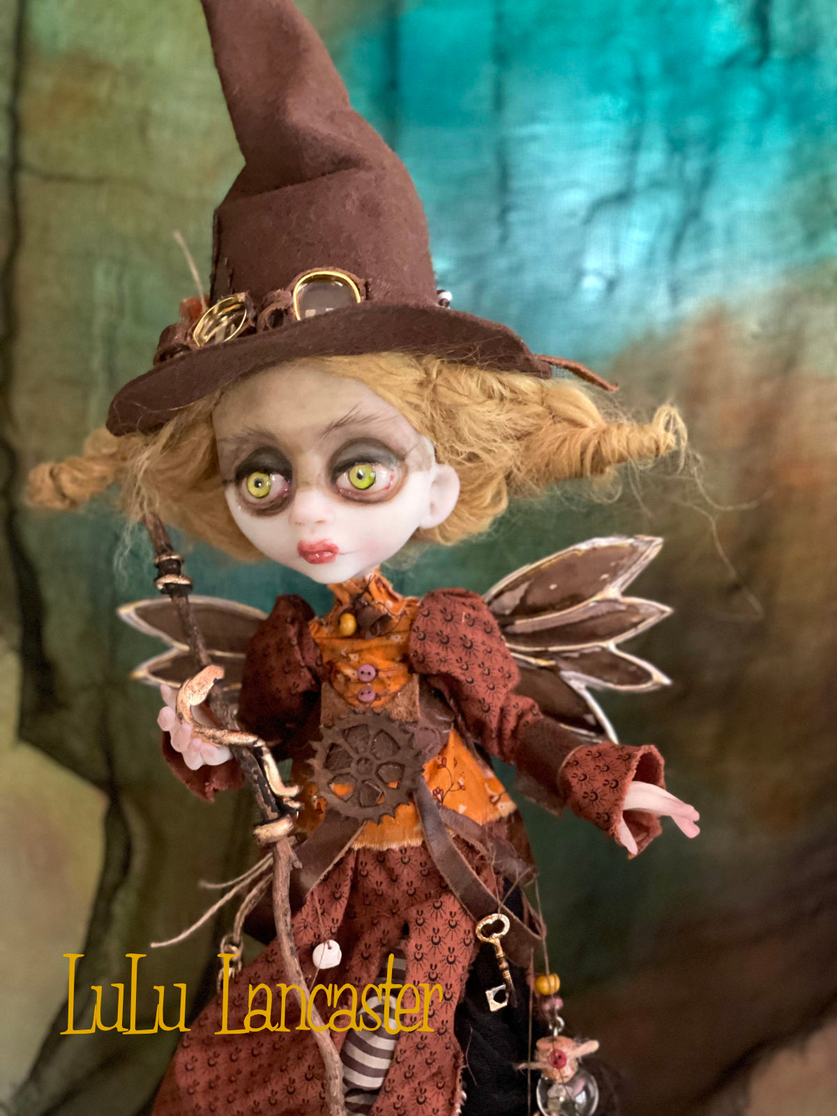 Sylph SteamHart Steampunk Witch Halloween Original LuLu Lancaster Art Doll