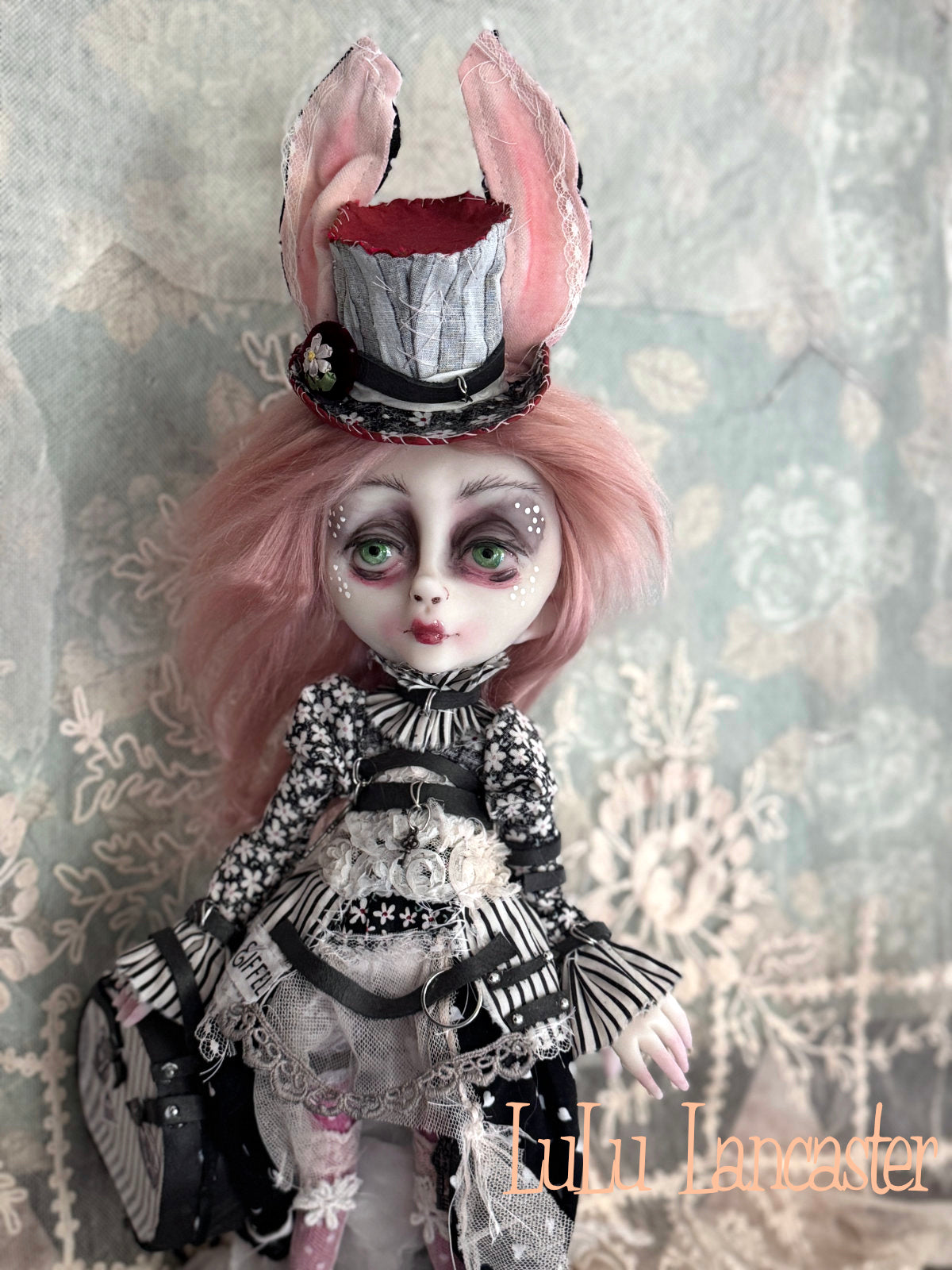 Tanner Rabbit Traveling Bunny Original LuLu Lancaster Art Doll