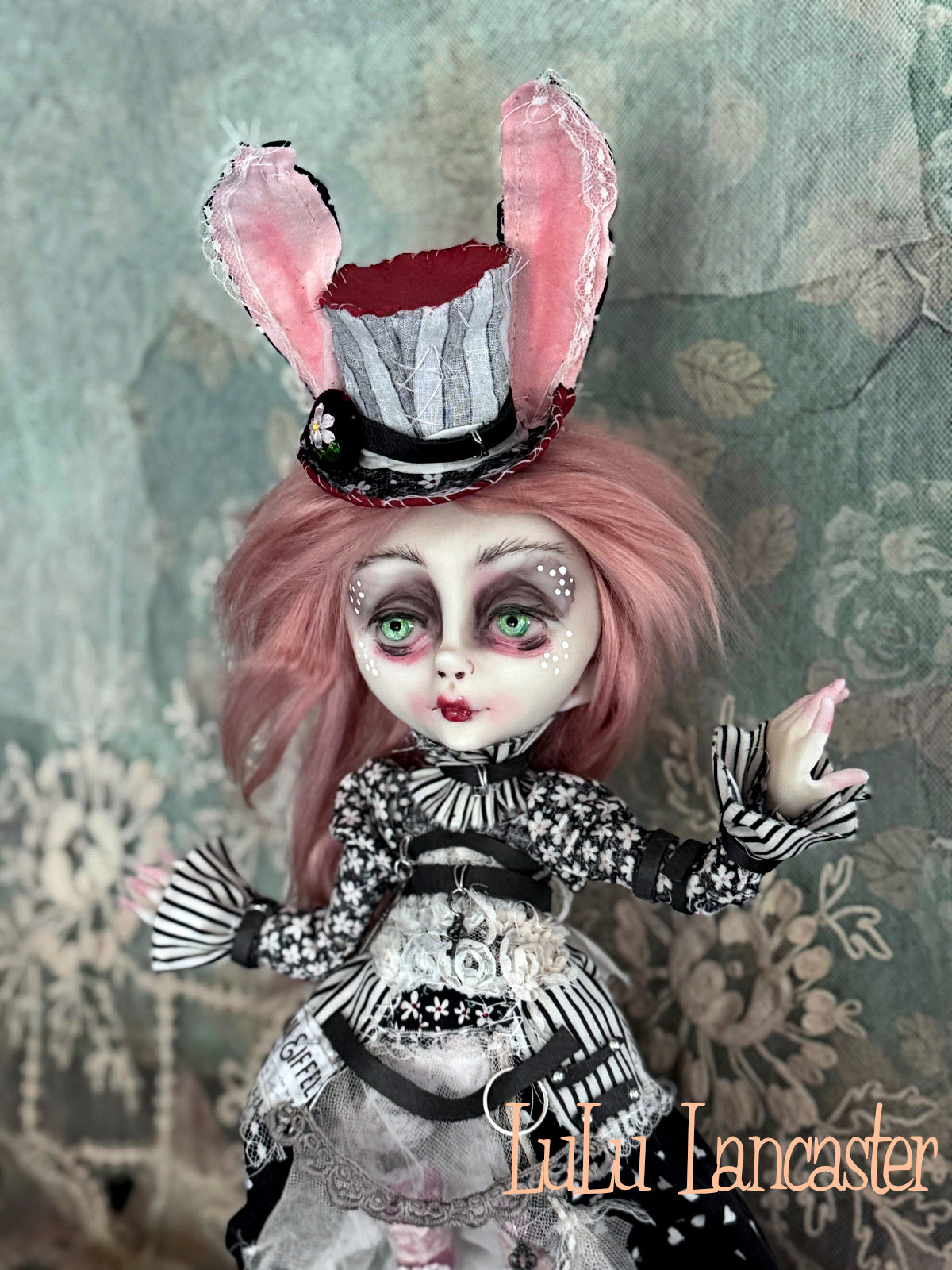 Tanner Rabbit Traveling Bunny Original LuLu Lancaster Art Doll
