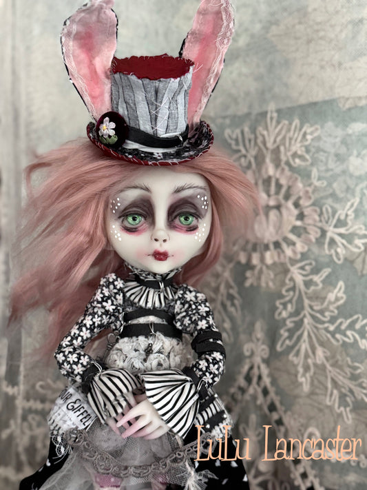 Tanner Rabbit Traveling Bunny Original LuLu Lancaster Art Doll