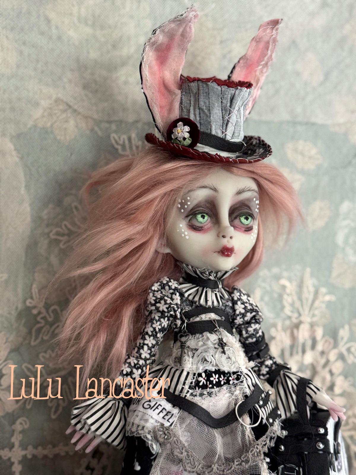 Tanner Rabbit Traveling Bunny Original LuLu Lancaster Art Doll