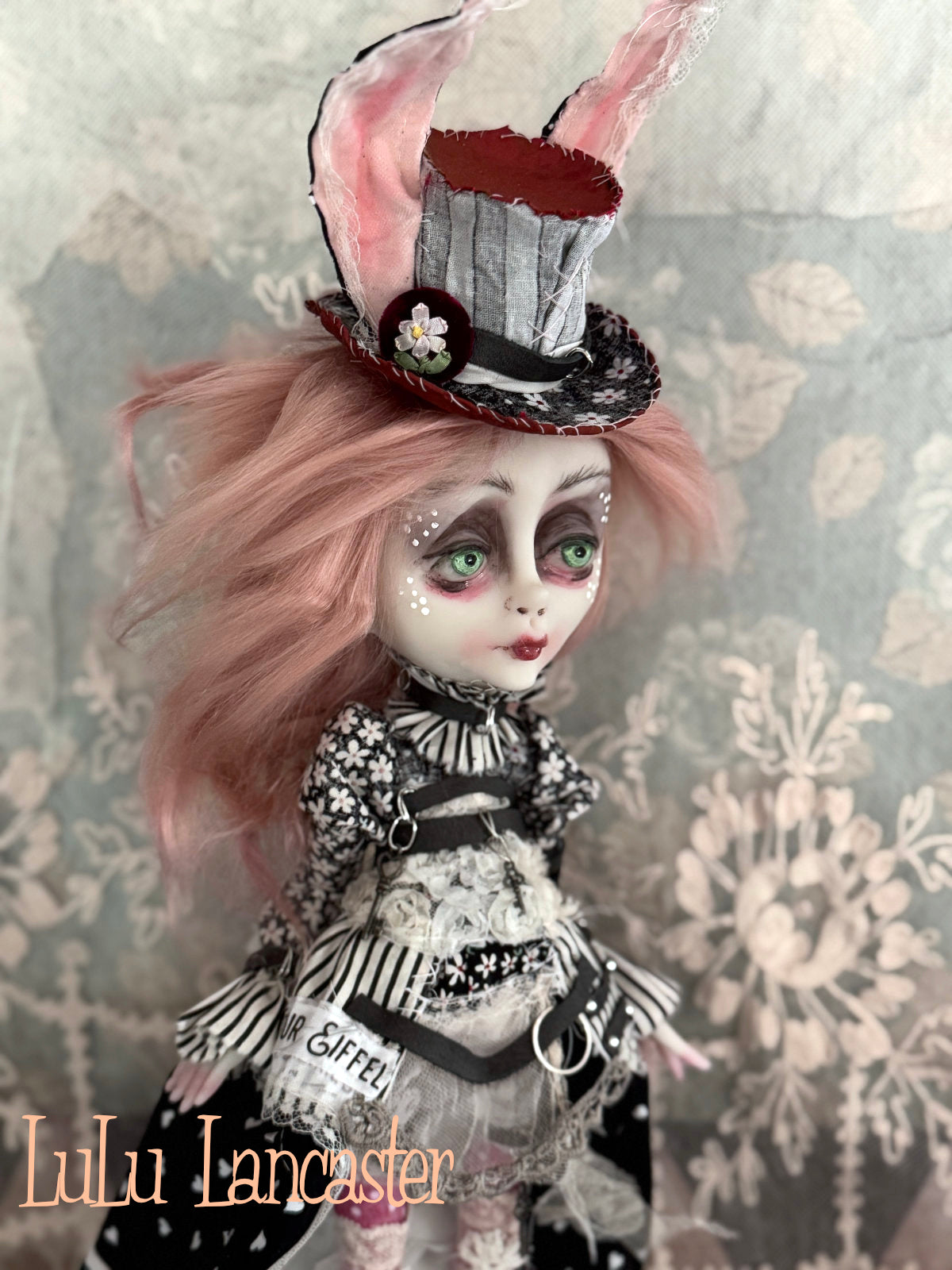 Tanner Rabbit Traveling Bunny Original LuLu Lancaster Art Doll