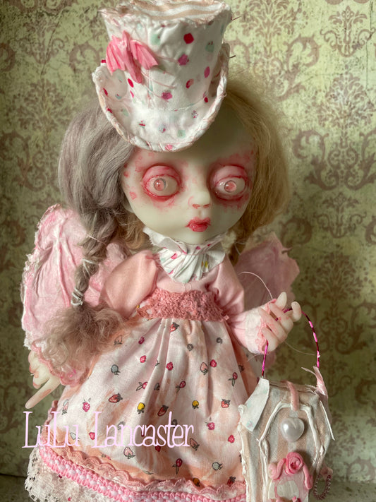 Tarian the Pink Bat Girl~ Goth Original LuLu Lancaster Art Doll