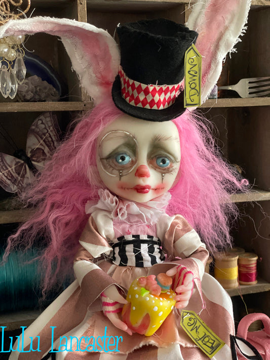 Traveling Alice Rabbit Original LuLu Lancaster Art Doll
