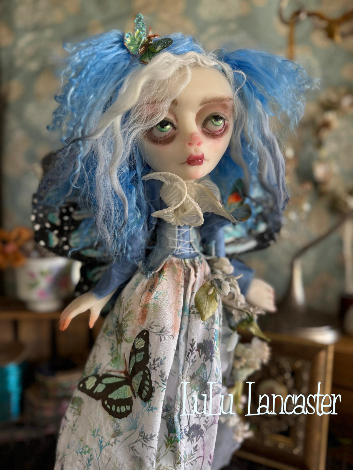 Olette the Blue Butterfly Original LuLu Lancaster Art Doll