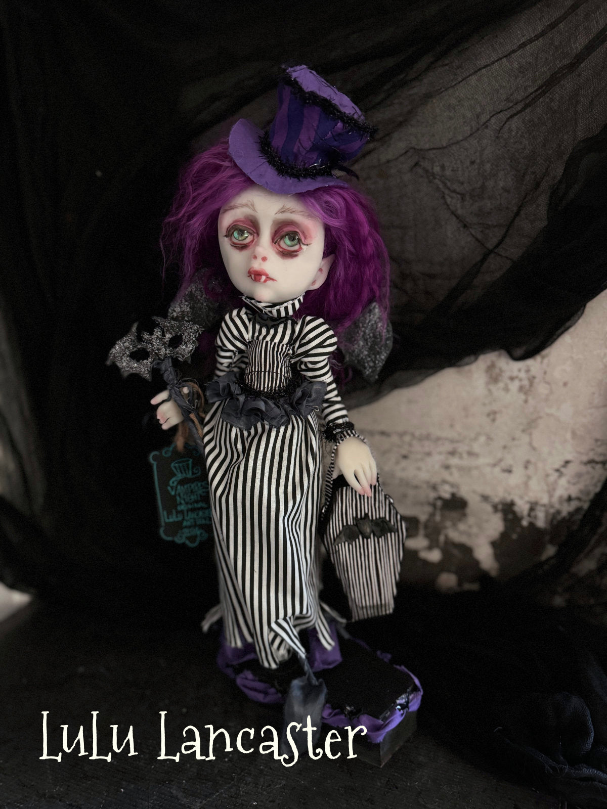 Vampire Night ~ Halloween Original LuLu Lancaster Art Dolls
