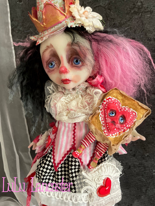 Verity Valentine Poupee sad clown Original LuLu Lancaster Art Doll
