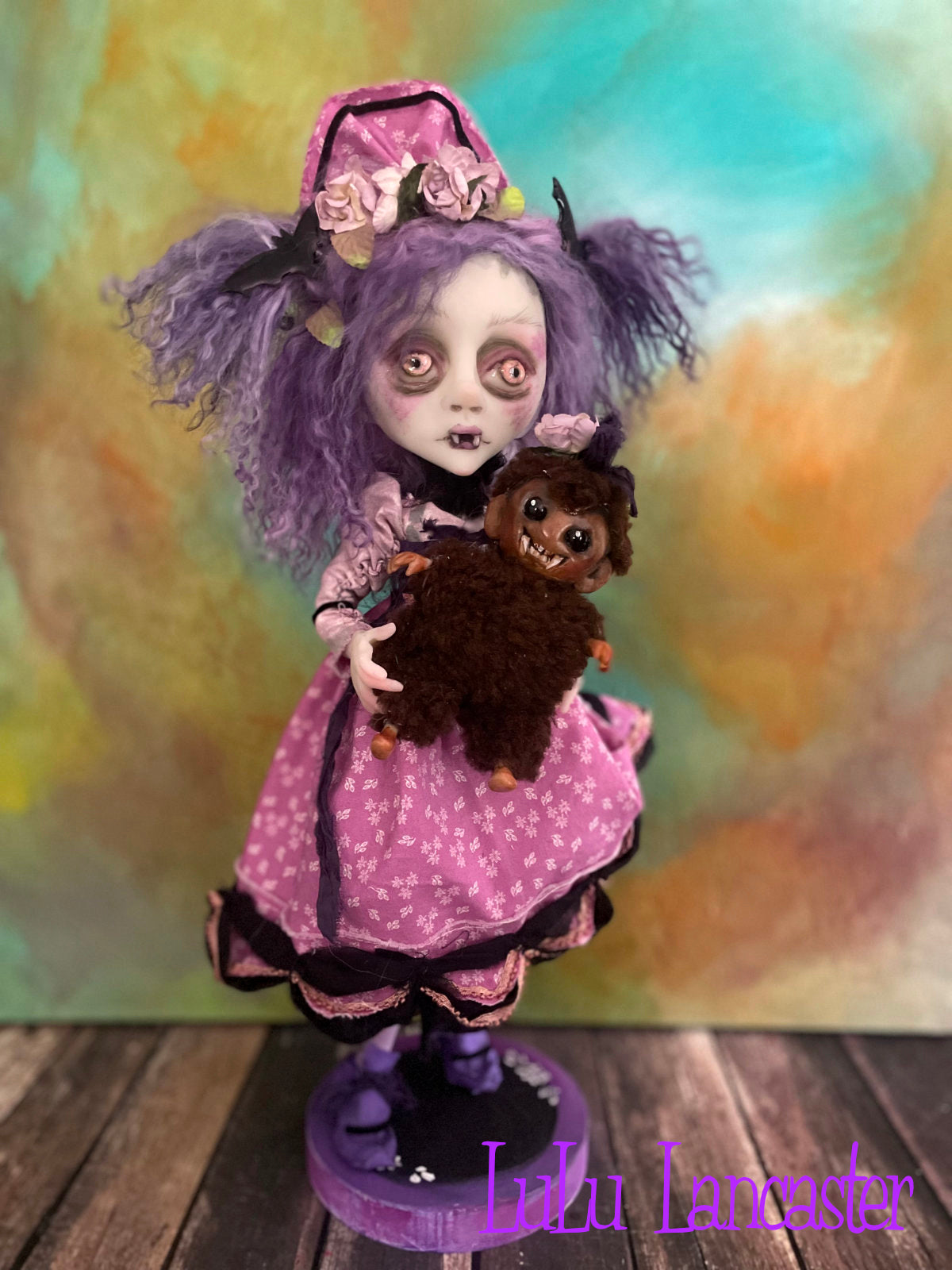 Violet and the Bear Vampire Original LuLu Lancaster Art Doll