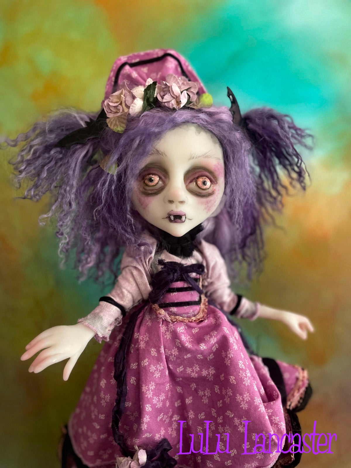 Violet and the Bear Vampire Original LuLu Lancaster Art Doll