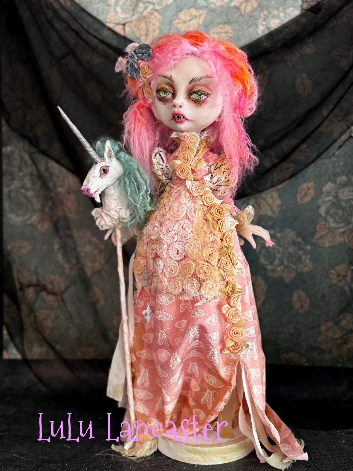 "We Found each other" Vampire Original LuLu Lancaster Art Dolls~Hinge Artist Collective Group Show Resonance
