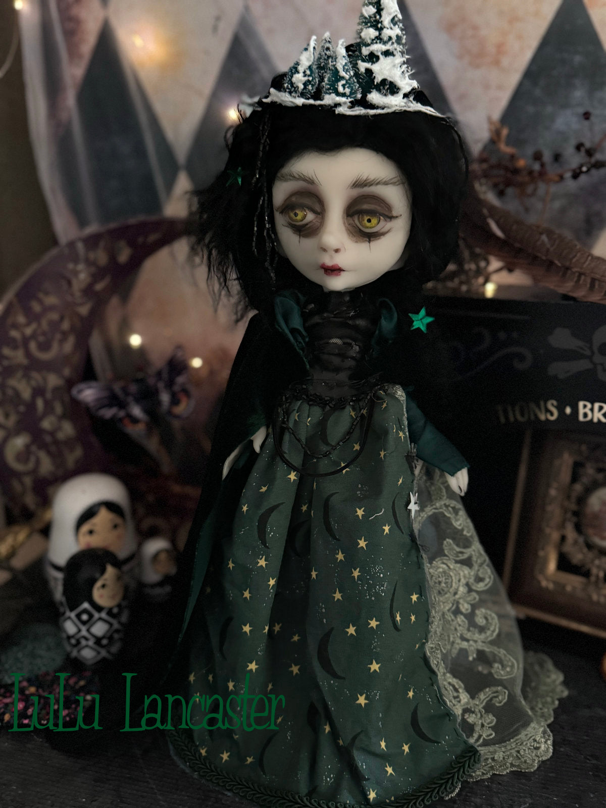 Willa the Winter Witch Holiday Original LuLu Lancaster Art Doll