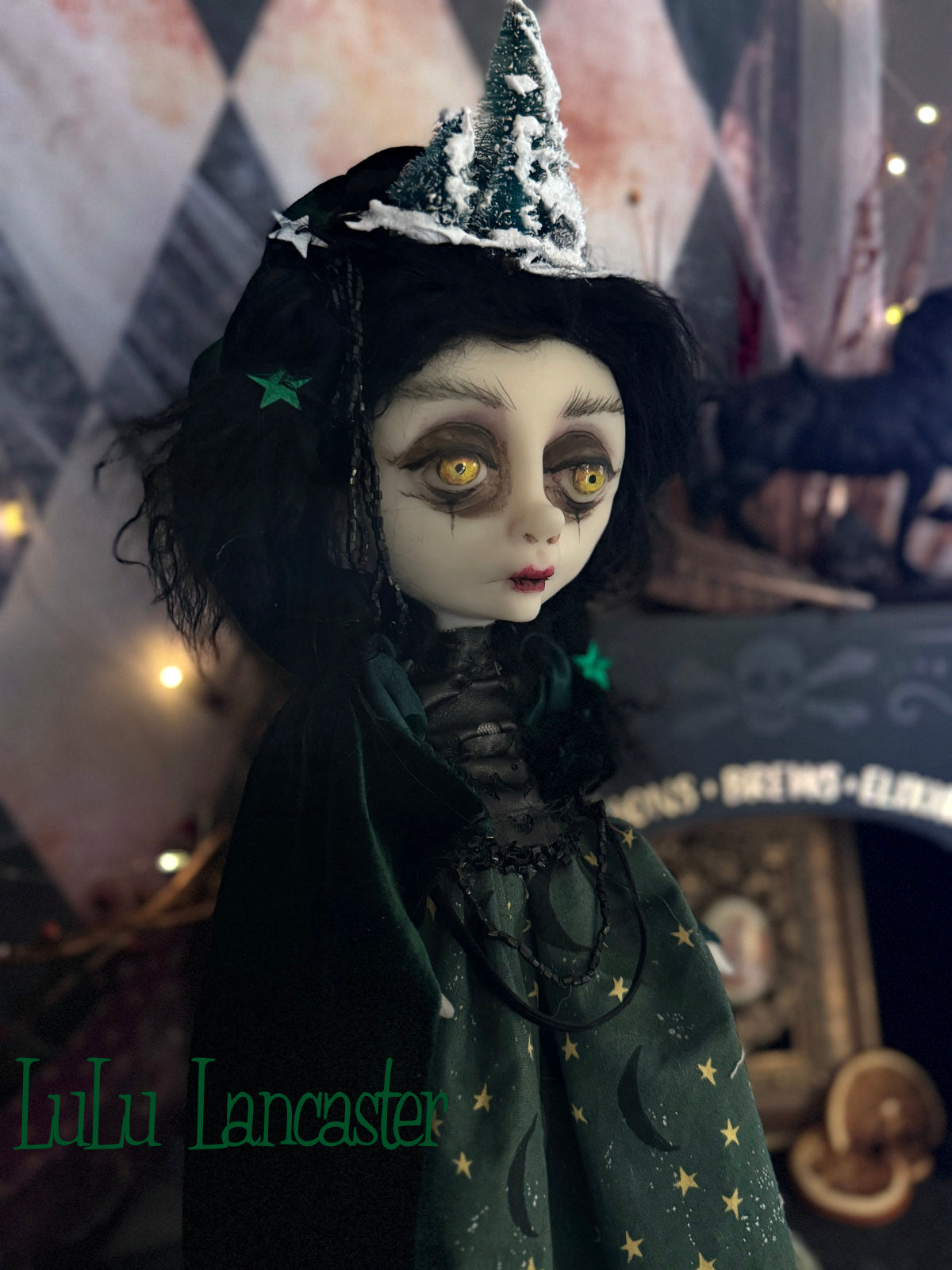 Willa the Winter Witch Holiday Original LuLu Lancaster Art Doll