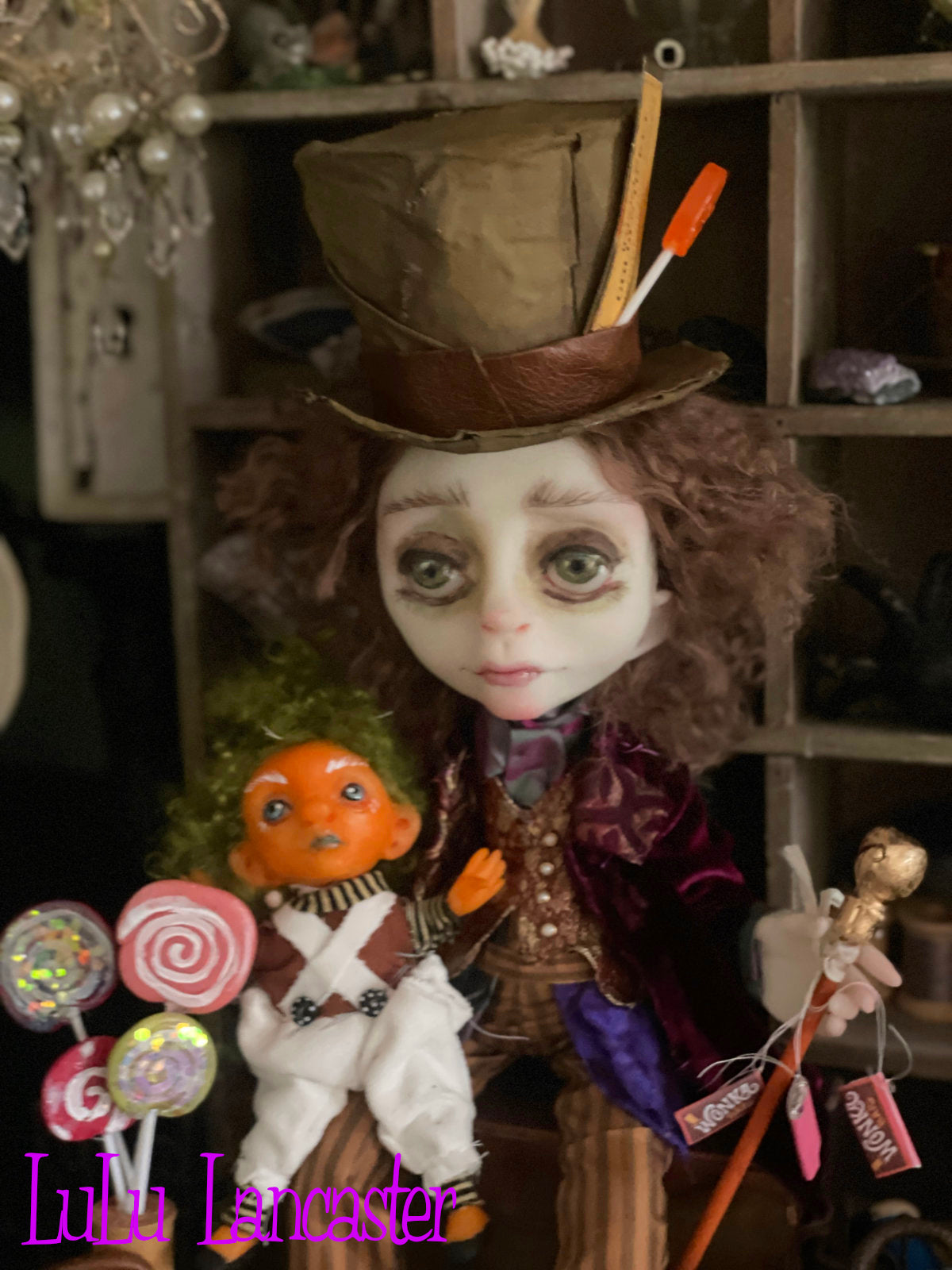 Traveling Willy Wonka Original LuLu Lancaster Art Doll