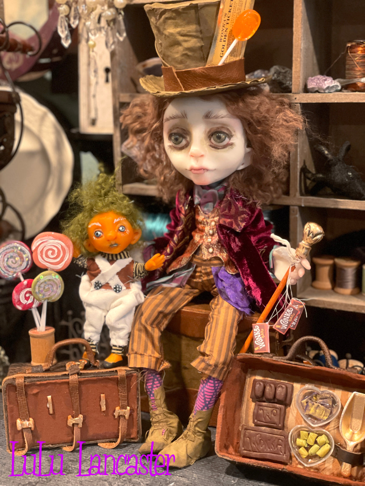 Traveling Willy Wonka Original LuLu Lancaster Art Doll