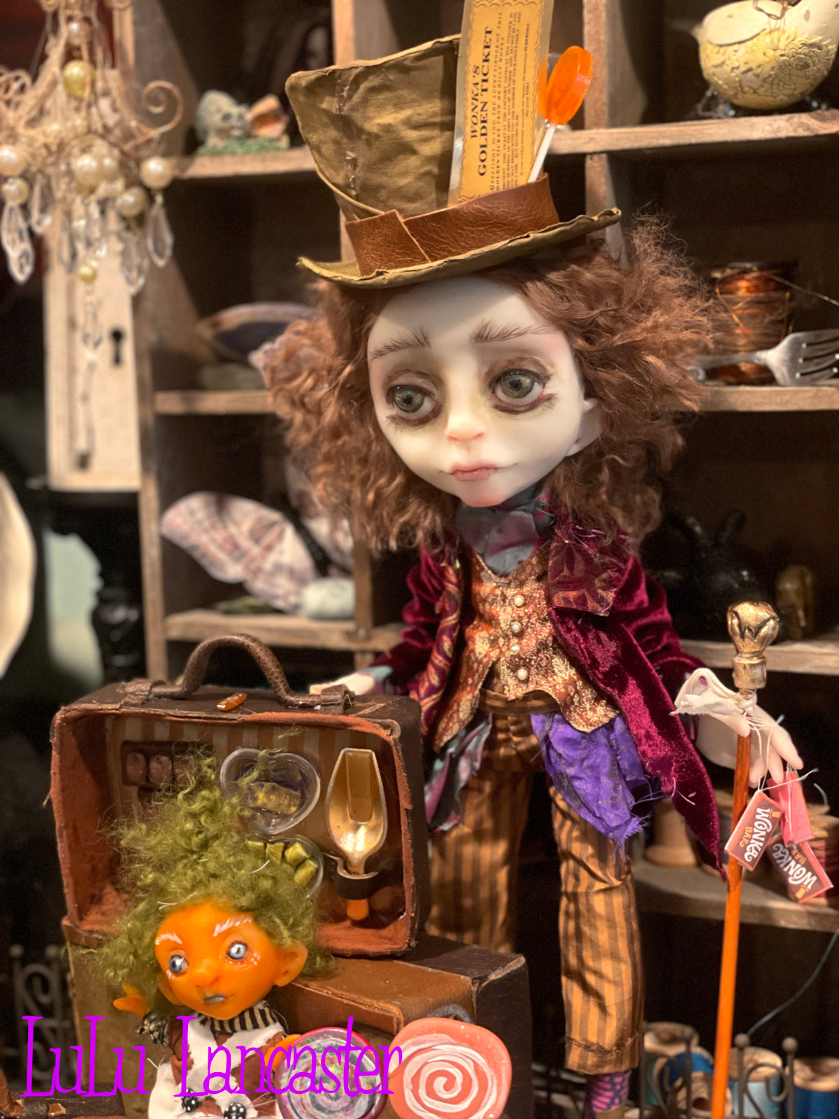 Traveling Willy Wonka Original LuLu Lancaster Art Doll