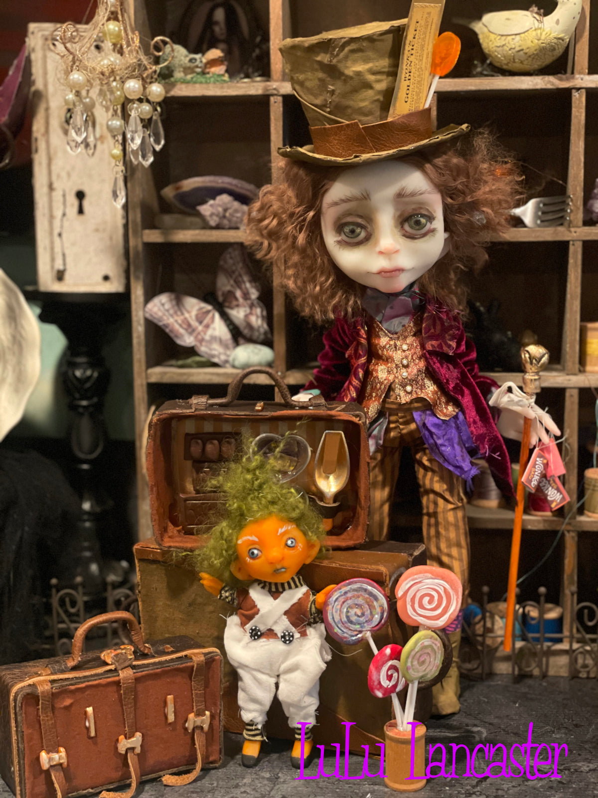Traveling Willy Wonka Original LuLu Lancaster Art Doll