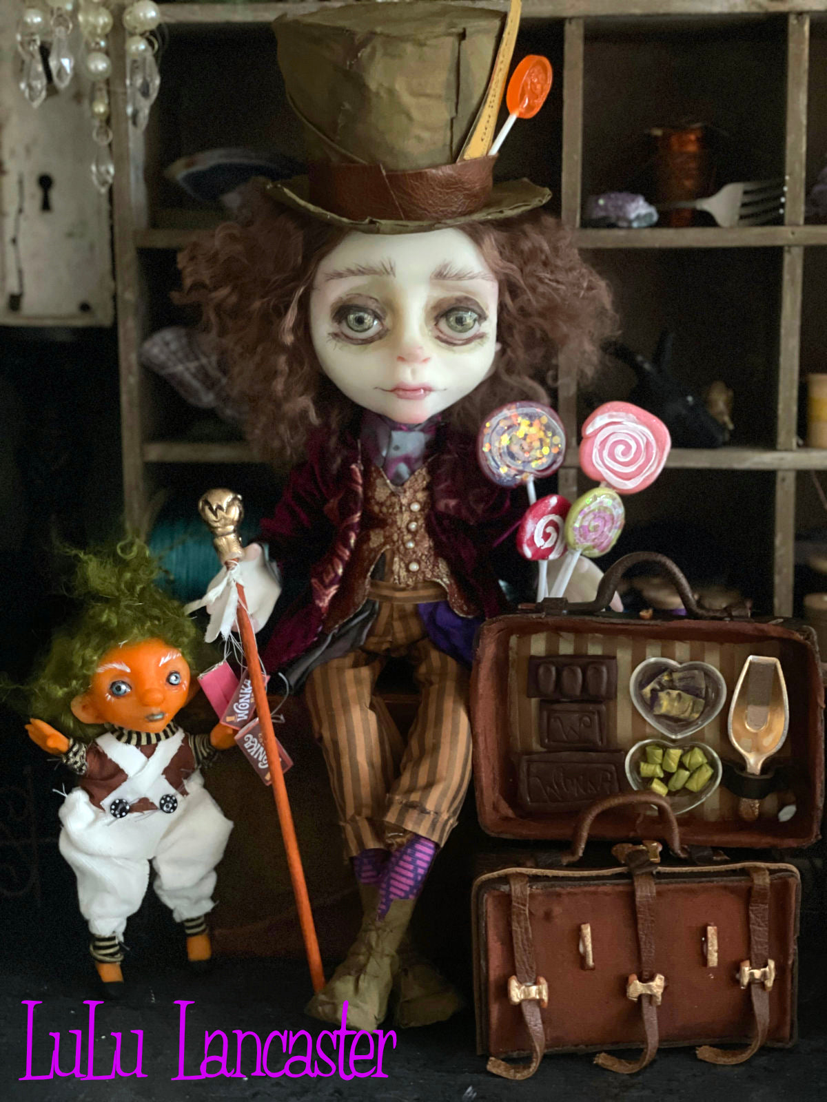 Traveling Willy Wonka Original LuLu Lancaster Art Doll