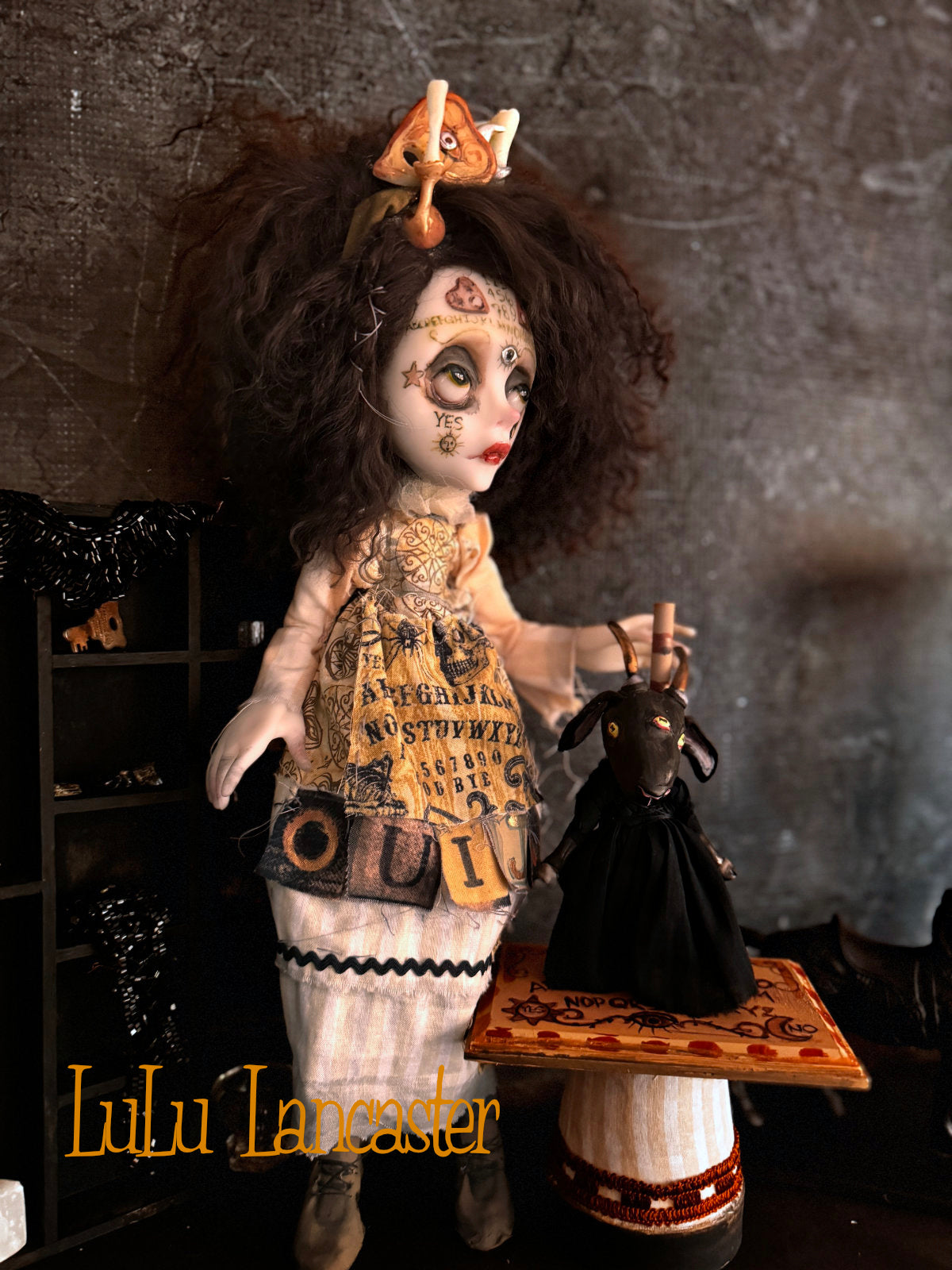 Wilmot ouija witches words~ Original LuLu Lancaster Art Doll