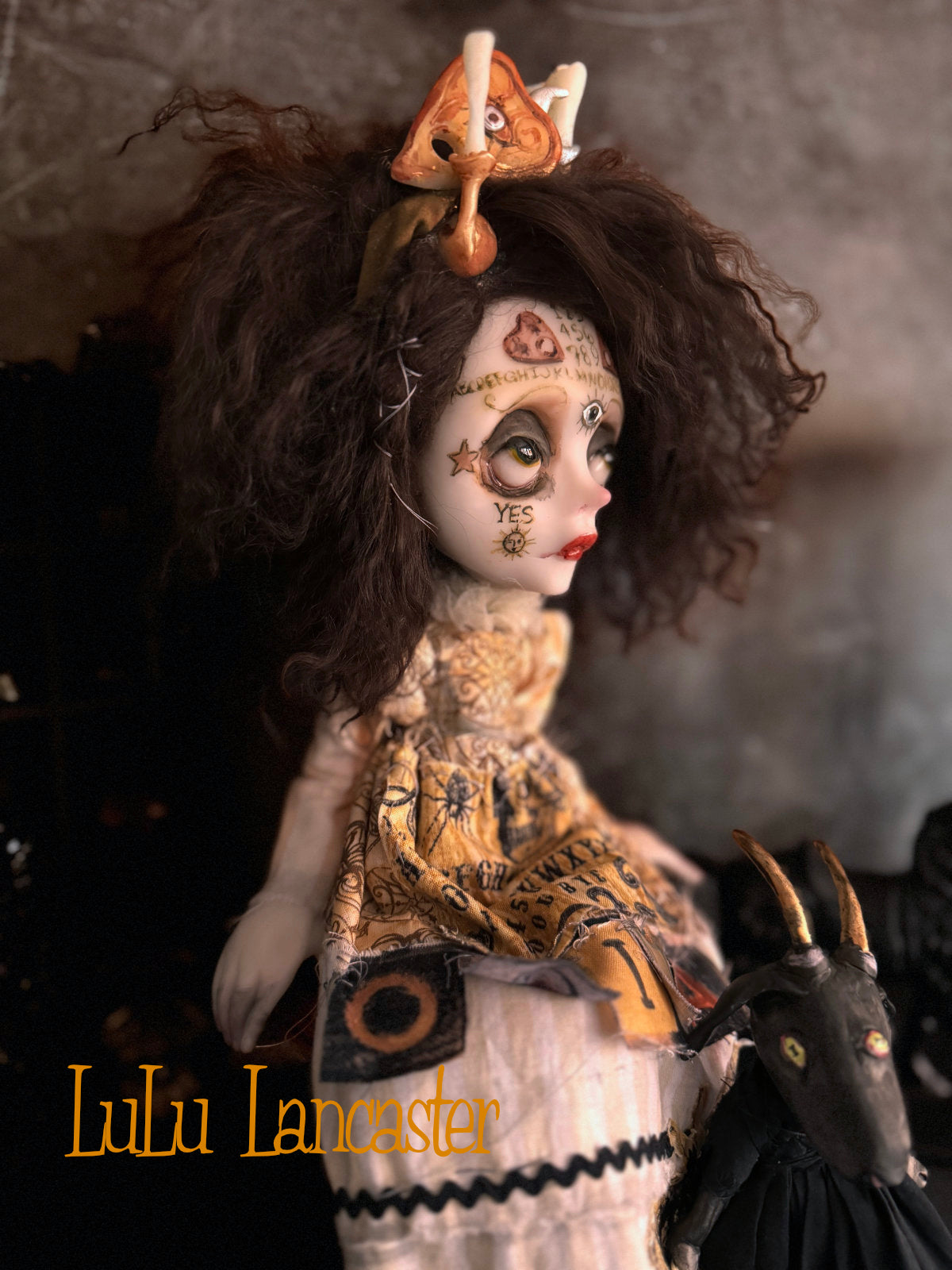 Wilmot ouija witches words~ Original LuLu Lancaster Art Doll