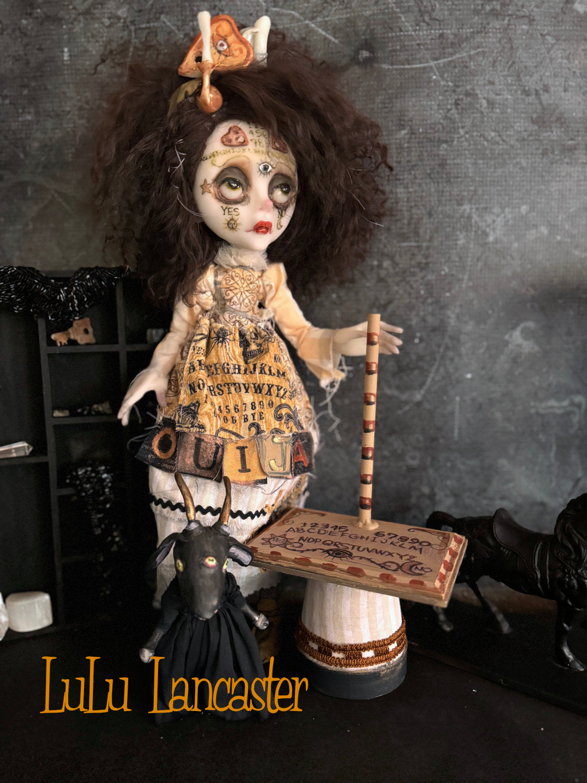 Wilmot ouija witches words~ Original LuLu Lancaster Art Doll