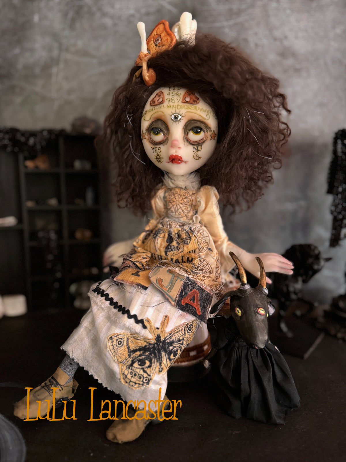 Wilmot ouija witches words~ Original LuLu Lancaster Art Doll