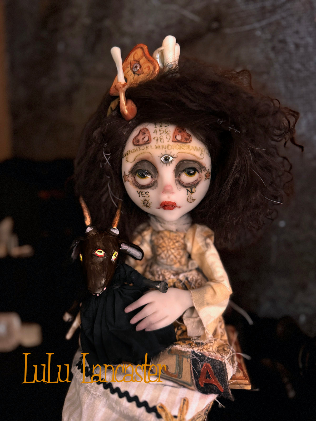 Wilmot ouija witches words~ Original LuLu Lancaster Art Doll