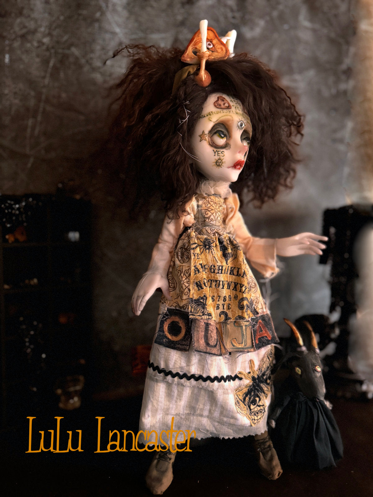 Wilmot ouija witches words~ Original LuLu Lancaster Art Doll