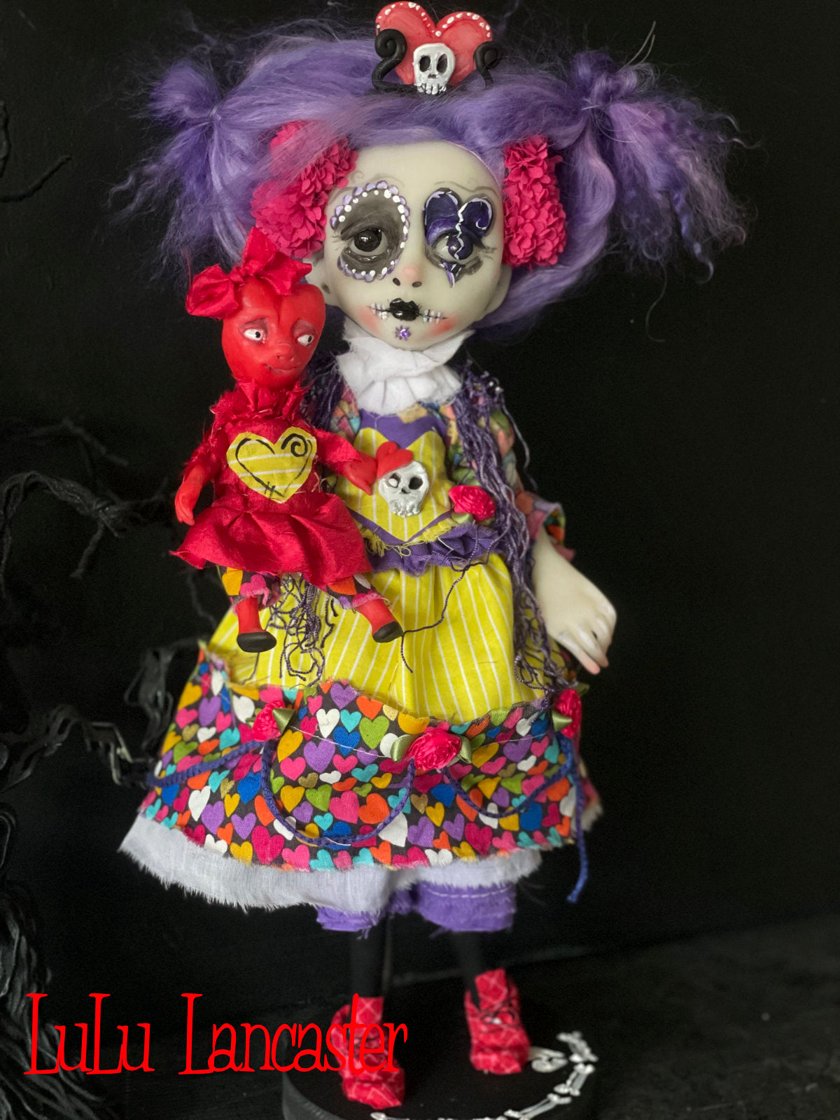 Lamora Valentine Muerta death doll  Original LuLu Lancaster Art Doll