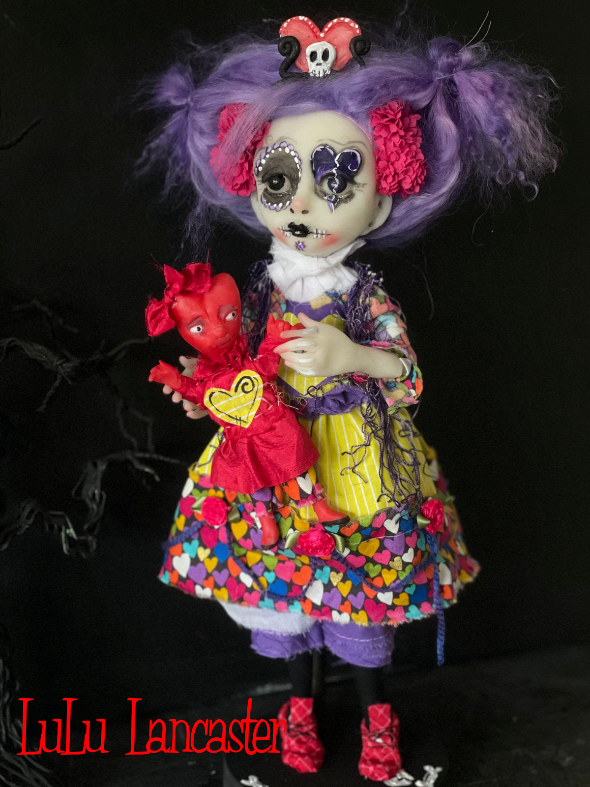 Lamora Valentine Muerta death doll  Original LuLu Lancaster Art Doll