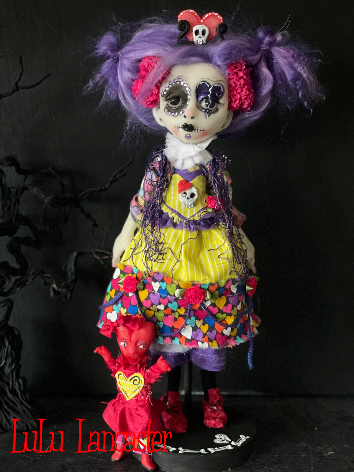 Lamora Valentine Muerta death doll  Original LuLu Lancaster Art Doll