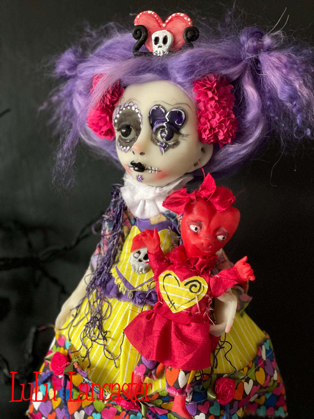 Lamora Valentine Muerta death doll  Original LuLu Lancaster Art Doll