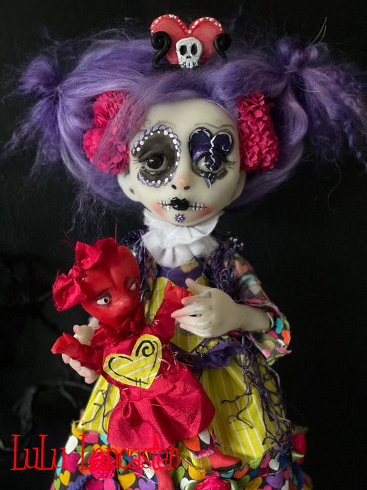 Lamora Valentine Muerta death doll  Original LuLu Lancaster Art Doll