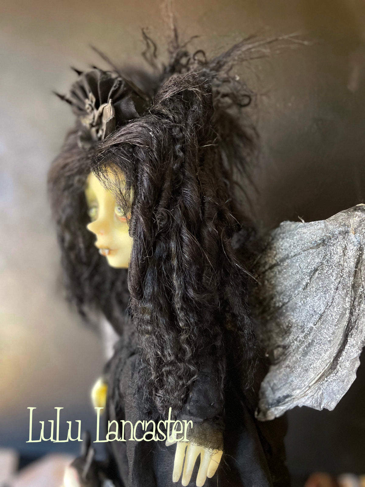 Minia the Vampire Glow in the dark Original LuLu Lancaster Art Doll