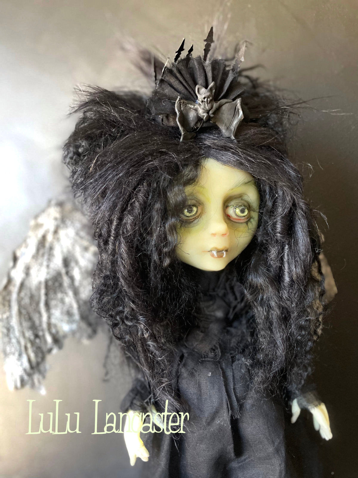 Minia the Vampire Glow in the dark Original LuLu Lancaster Art Doll
