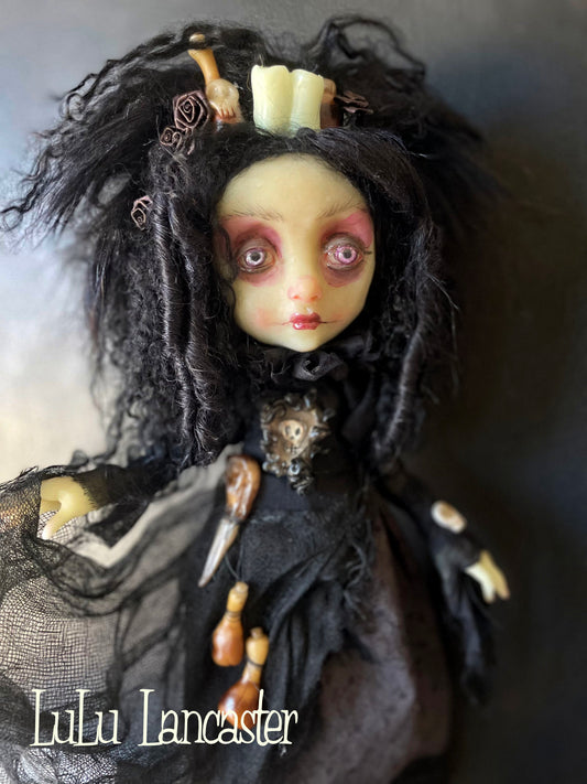 GlowSpire Witch Glow in the dark Original LuLu Lancaster Art Doll