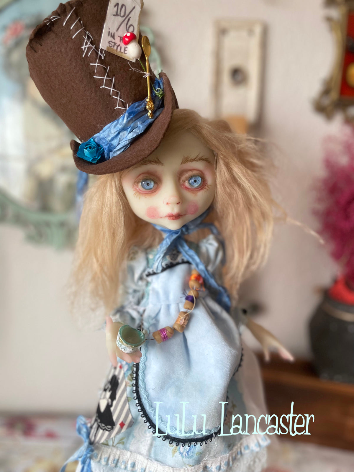 Alice Hatter Mashup LuLu's Wonderland Original LuLu Lancaster Art Doll